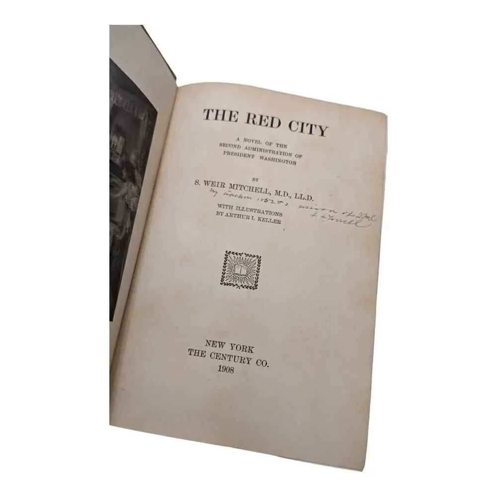 The Red City Hardback S. Weir Mitchell 1908 Antique‎ Book Hardcover